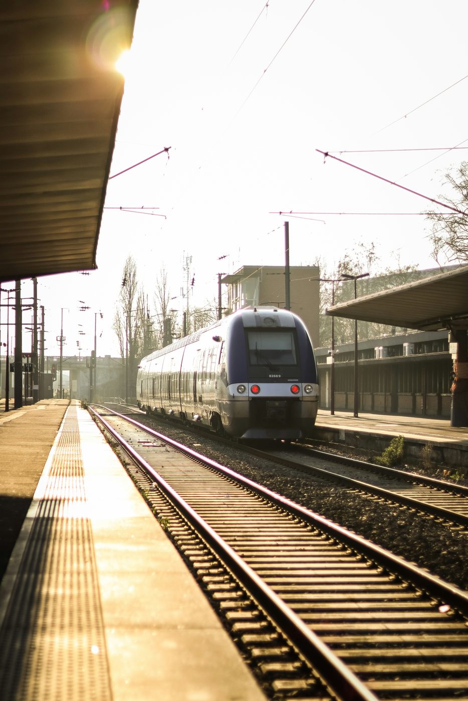 Train régional en gare